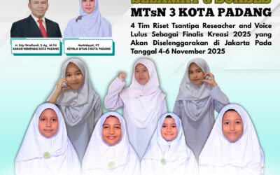 4 Tim Riset MTsN 3 Kota Padang Lolos Finalis Kreasi 2025 di Jakarta