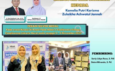 Tim MTsN 3 Kota Padang Raih Medali Perak di Ajang KREASI 2025 Tingkat Nasional