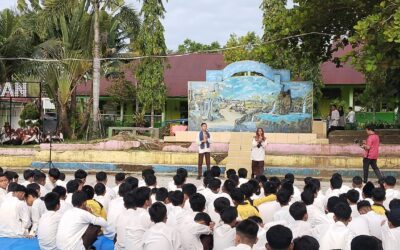 Kampanye Tiga Pasang Calon Ketua dan Wakil Ketua OSIM MTsN 3 Kota Padang Berlangsung Meriah