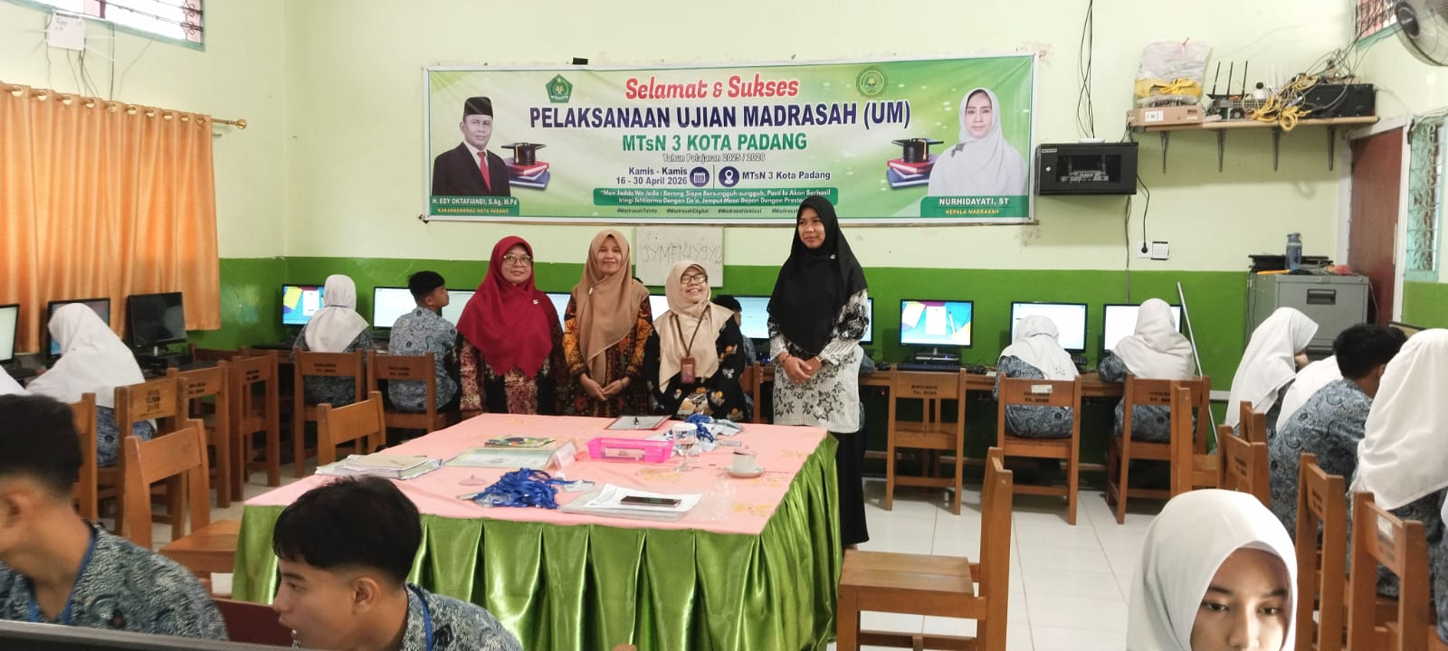 Ujian Berbasis CBT, Wujud Konsistensi MTsN 3 Kota Padang sebagai Madrasah Digital