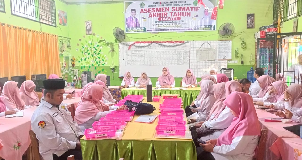 Mode Serius On! Kepala MTsN 3 Kota Padang Pimpin Coaching ASAT 2026 Biar Ujian Lancar Jaya