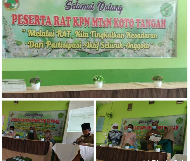 Rapat Anggota Tahunan Koperasi MTsN Koto Tangah Padang