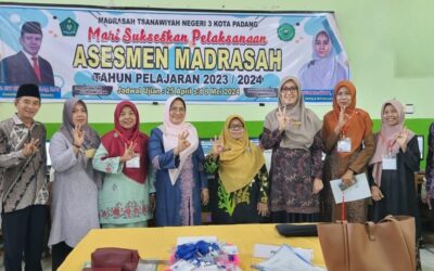 Monitoring Dan Evaluasi Asesmen Madrasah (AM) di MTsN 3 Kota Padang Dilakukan Oleh Tim Pengawas Kementerian Agama Kota Padang