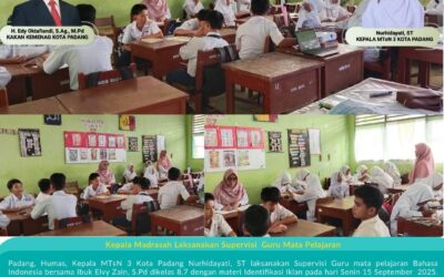 Kepala MTsN 3 Kota Padang Laksanakan Supervisi Guru Bahasa Indonesia dalam Mendukung Program ASTA PROTAS